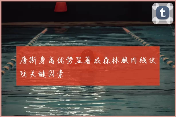 唐斯身高优势显著成森林狼内线攻防关键因素